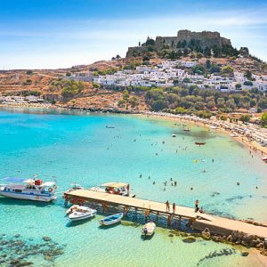 Lindos Bay, Rhodes Island, GreeceLindos Bay, Rhodes Island, Greece St.Paul's Bay, Rhodes Island, Greece